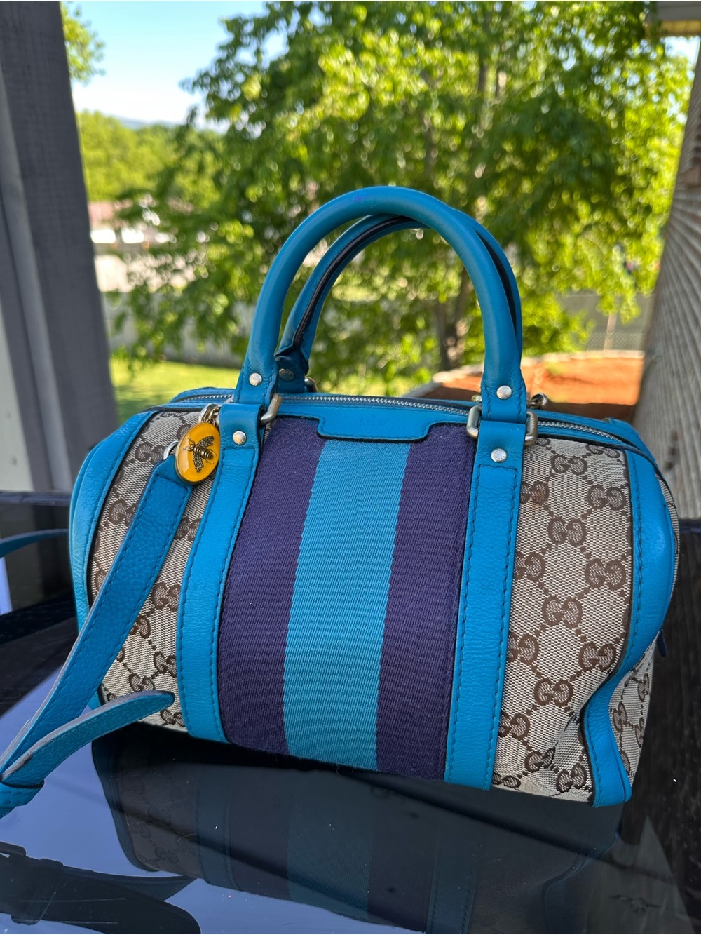 GUCCI GG Boston 25 Web Joy